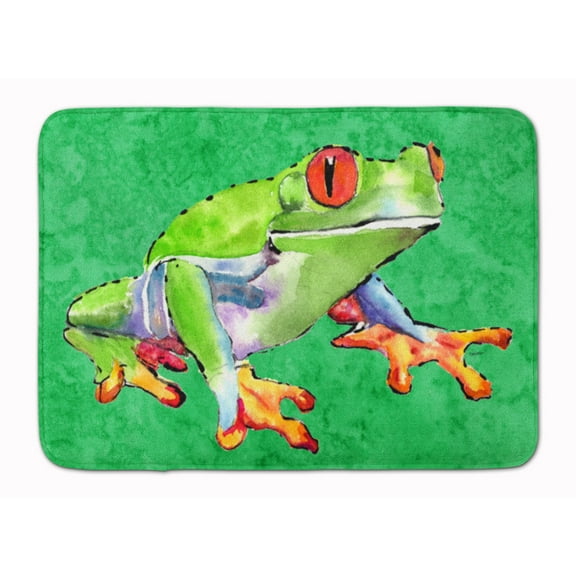 Carolines Treasures 8688RUG Frog Machine Washable Memory Foam Mat 19Hx27W multicolor