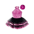 thumbnail image 4 of vastwit Girls Sequin Ballet Tutu Dress Sparkly Sleeveless Jazz Dance Leotards Costume+Headwear Set Rose 16, 4 of 5