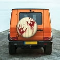 thumbnail image 4 of Haiem Spare Tire Cover , Wheel Cover with Bloody Hand1 printed, Camper Spare Tire Cover Fit for Jeep Wrangler Rv SUV Truck Travel Trailer-15 inch, 4 of 8