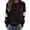 A854 Black, variant on Glisme Women's Halloween Sweatshirt Cute Graphic Print Long Sleeve Round Neck Fall Season Tops Women Soft Sweatshirts