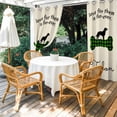 thumbnail image 4 of Outdoor Curtains for Patio Waterproof, Green Black Buffalo Checkered Outdoor Privacy Panels Grommet, Bones Cute Dogs Pets Blackout Outside Curtains for Porch/Cabana/Pergola/Gazebo 54"x108", 1 Panel, 4 of 8