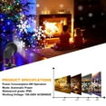 thumbnail image 4 of Christmas Projector Lights Outdoor & Indoor, 【2 Packs】 Snowflake Projector Lights, IP65 Waterproof LED White Snowfall +Colorful Snowflake for Xmas Party Patio Decoration, 4 of 12