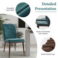 thumbnail image 4 of AFO Upholstered Dining Chairs Set of 6, Modern Fabric Kitchen Side Chairs with Solid Wood Legs,for Home, Restaurant or Cafe, Green, 4 of 6