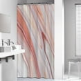 thumbnail image 2 of Gold and Pink Marble Shower Curtain Abstract Modern Fabric Shower Curtains for Bathroom Decor Luxury Shower Curtain Liner for Bathtub Waterproof and Machine Washable 36"x72", 2 of 5