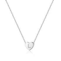 IEFSHINY Initial Heart Necklace for Women Dainty Heart Pendant Necklace for Women Jewelry Gifts