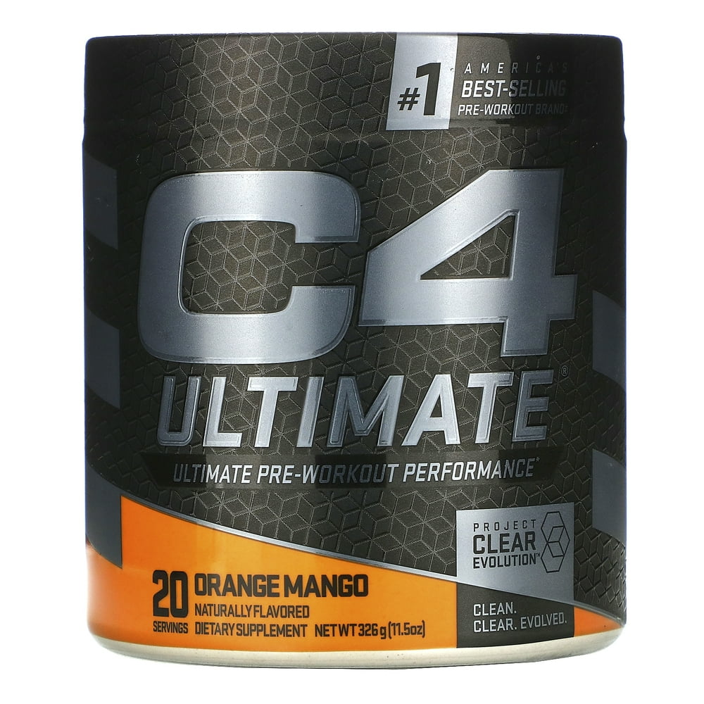 Cellucor C4 Ultimate PreWorkout Performance, Orange Mango, 11.5 oz