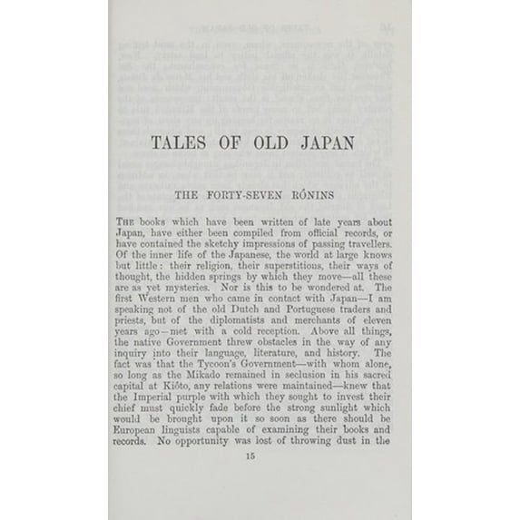 Pre-Owned Tales of Old Japan (Paperback) 0804811601 9780804811606