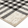thumbnail image 4 of My Texas House Highlands 3' X 5' Black Plaid Area Rug, 4 of 8