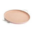 thumbnail image 4 of yuksok Korean BBQ Pan Frying Pan Round Cookware Barbecue Plate with Handles Griddle Pan pink, 4 of 9