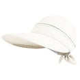 thumbnail image 5 of Hauaitttt Wide Brim Ponytail Adjustable Beach Hat Sun Hat Sol Hat Adjustable Hat for Women G3 Visor Gear Top Hat Men's Summer Hats Large Head Hats for Men Hat Womens Top Hat Womens Fedora Visors for, 5 of 5