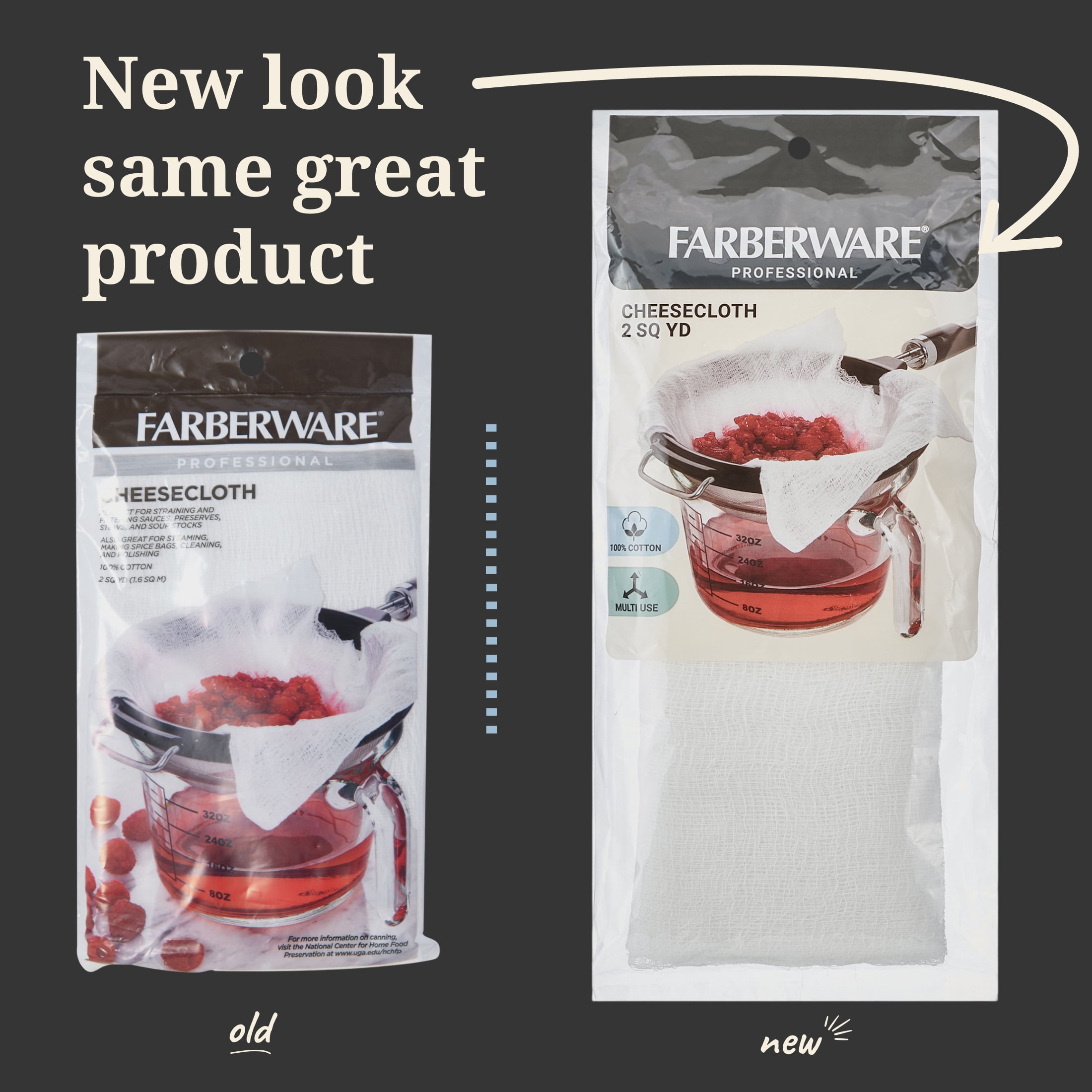 Farberware Professional 2 Square Yards Cotton Canning Cheesecloth White