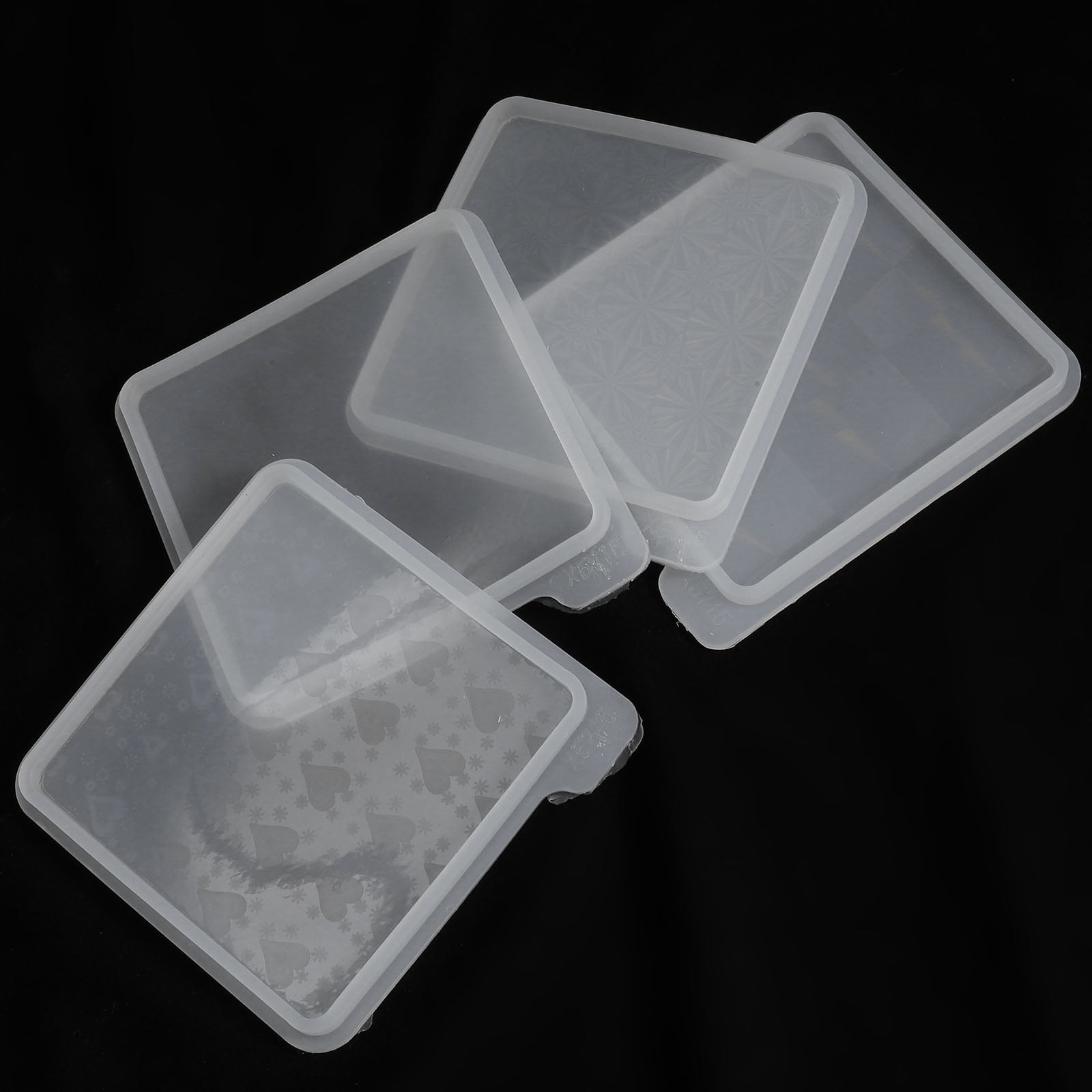 OFFIGAM 4pcs Holographic Teacup Mold Epoxy Resin Kit for Crafting Accessories and Home Decor