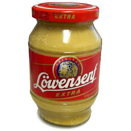 Lowensenf Extra Hot Mustard, 9.3 oz (265g) Jar