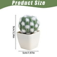 thumbnail image 3 of Mini Artificial Cactus Plants in Pots 1 Pc Potted Faux Succulents in Pots Fake Potted Plants Cactus Decor Small Artificial Plant for Home Decor Indoor Office Desk Tabletop Shelf, 1.97x3.54 Inch, B, 3 of 7