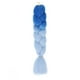 thumbnail image 1 of Nvzi Extensiones de cabello para trenzar para mujer, 6 paquetes de 100 g/paquete, 24 pulgadas, cabello sintético resistente al calor para trenzas de ganchillo, color azul a azul claro., 1 of 2