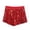 Red, variant on Women's Y2K Sequin Micro Shorts Low Rise Bodycon Sparkly Mini Shorts Going Out Bottoms Rave Party Clubwear Red One Size