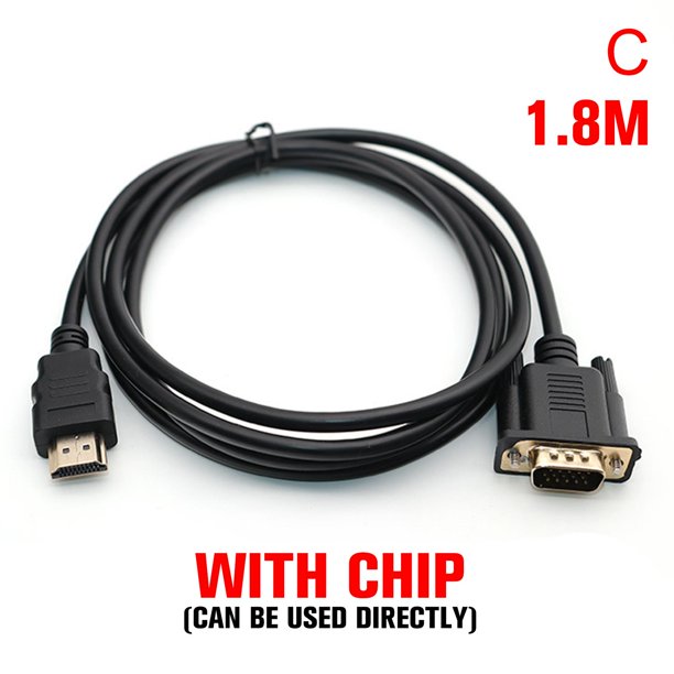 To VGA Adapter Cable Lead Cord For TV / Computer