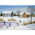 thumbnail image 3 of Mark, Sharon 14x11 Black Modern Framed Museum Art Print Titled - We Love Winter, 3 of 5