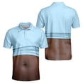 thumbnail image 2 of OIOLOYJM Golf Shirts for Men Summer 3D Print Novelty Performance Short Sleeve Mesh Casual Quick Dry Lightweight Polo Shirts Fashion Lounge Athletic Collared Shirts Light Blue M, 2 of 5