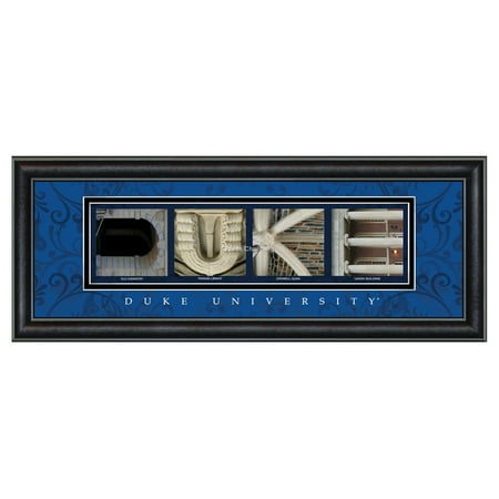Duke Blue Devils Framed - Framed Letter Wall Art - Duke University - 20W x 8H in.