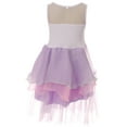 thumbnail image 2 of Toddler Girls Lovely Unicorn Pearl Tutu Tulle Birthday Party Flower Girl Dress Lilac 2T XS (P060818P), 2 of 4