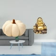 thumbnail image 2 of Cojín de peluche de calabaza de Halloween de la escultura de Buda Maitreya, cojín decorativo para sofá, dormitorio y adorno de mesa Feng Shui., 2 of 8
