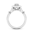 thumbnail image 3 of 3/4Ct TDW Oval Diamond 14k White Gold Halo Engagement Ring (I-J, I2), 3 of 4
