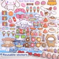 thumbnail image 4 of Sanrio New Creative Sticker Book Kawaii Quiet Book Bubble Scene Sticker Book Girls Handmade Gift Toys FGS, 4 of 5