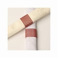 thumbnail image 1 of Napkin Rings Set of 6PCS,Rhinestone Bling Napkin Rings Holder for Wedding Birthday Party， Scarlet, 1 of 8