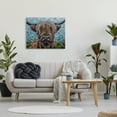 thumbnail image 2 of Stupell Industries Highland Cattle Cow Layered Flecked Abstract Portrait Painting Gallery Wrapped Canvas Print Wall Art, Design by Carolee Vitaletti, 2 of 7