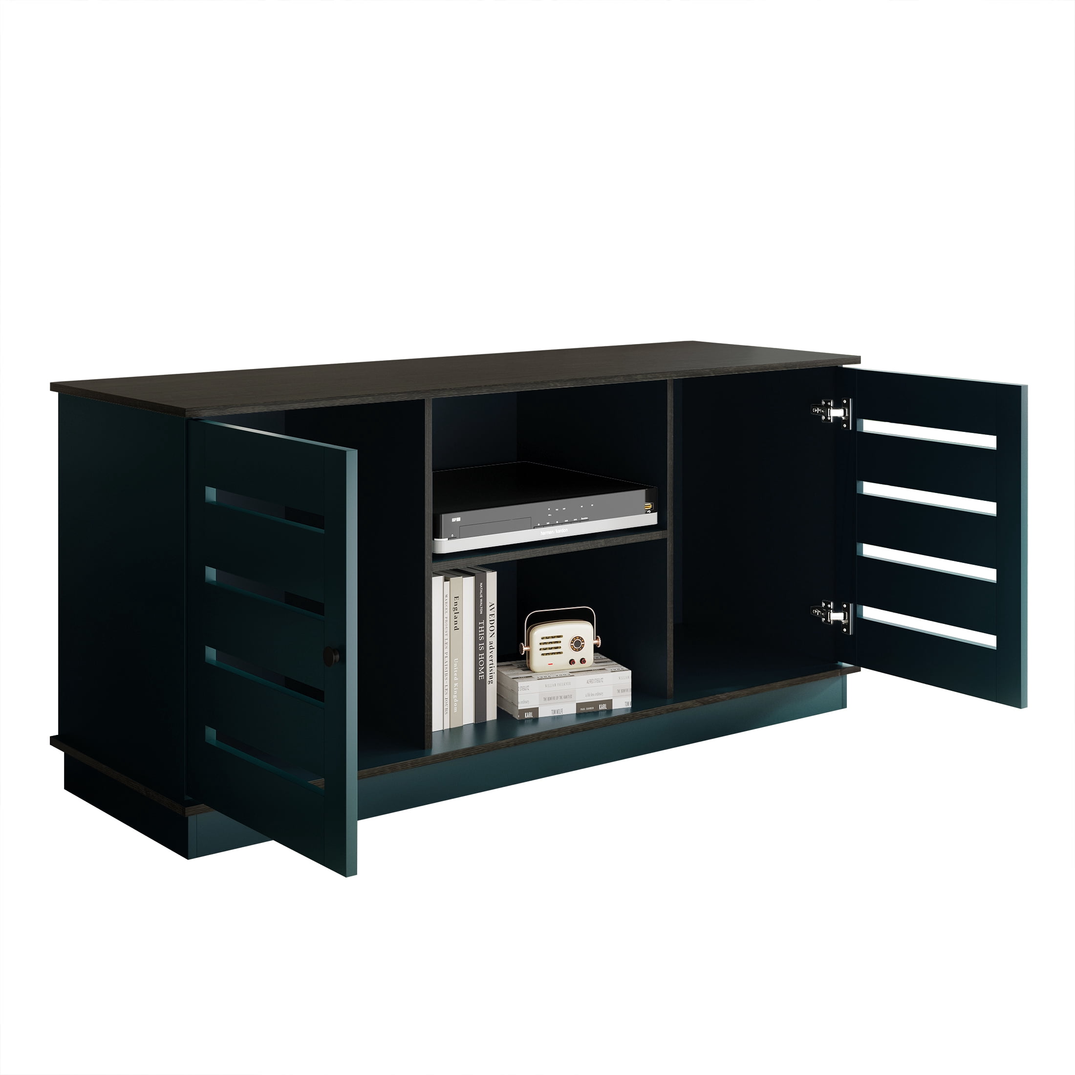 Castle Place Vintage TV Stand Console for TVs up to 50", Blue