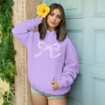thumbnail image 3 of WCJM Bow Cute Hoodie for Hoodies Trendy Sweatshirt Print Casual Pullover Sweatshirts Women's Hoodies & Sweatshirts White Hoodie Women, 3 of 6