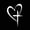 White, variant on Love Heart Crucifix Waterproof Vinyl Stickers, PVC Decorative Car Decals, Scratch Covering Protective Decal, for Vehicle and Daily Accessories