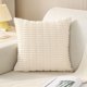 thumbnail image 5 of 2 fundas de almohada decorativas para sofá cama, sala de estar, funda de cojín cuadrada, funda de almohada de pana a rayas de estilo bohemio para decoración del hogar, 5 of 5