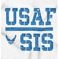 thumbnail image 2 of US Air Force USAF Sis Sister Women Plus Size Long Sleeve Tee Brisco Brands 2X, 2 of 5
