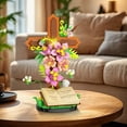 thumbnail image 2 of 363 PCS MOC Jesus Building Block Set Christian Cross Flower with Floral Elements Model Building Block, 2 of 5