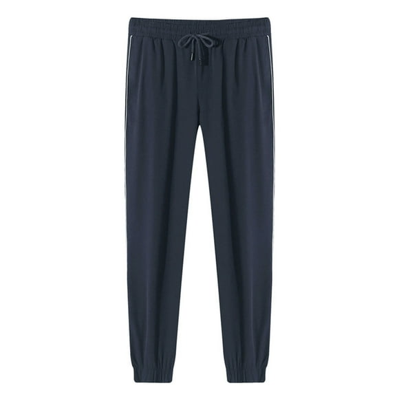 biudgviw Women's Plus Size Joggers Lightweight Elastic Waist Drawstring Tapered Workout Lounge Trousers Athletic Hiking Pants