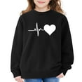 thumbnail image 6 of Mercatoo Girls Heart Graphic Crew Neck Sweatshirts Cotton Soft Oversized Pullover Sweatshirts Teen Kids Cute Long Sleeve Tops, 6 of 7