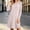 Khaki, variant on Vmberlty Women's Fall Winter Dresses Solid Color Ribbed Long Sleeve Midi Dresses Casual Outfits for Home and Party Occasions
