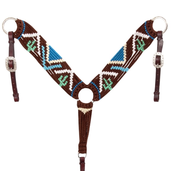 Hilason Horse 100% Wool Breast Collar Hand Woven Brown