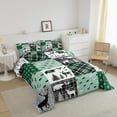 thumbnail image 2 of Farmhouse Cabin Bedding Set Rustic Bear Deer Comforter Set Queen,Woodland Country Patchwork Quilt Teens Adult Women,Green Grid Wildlife Duvet Insert Ethnic Tribe Arrow Western Decor, 2 of 5