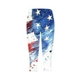 thumbnail image 4 of QATAINLAV Womens 4th of July Capri Leggings American Flag Patriotic Pants High Waisted Workout Yoga Legging Cropped Trousers Blue M Ofertas Del Dia de Hoy Relampago, 4 of 6