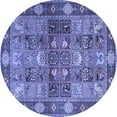 thumbnail image 1 of Ahgly Company Indoor Round Persian Blue Traditional Area Rugs, 3' Round, 1 of 4