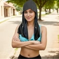 thumbnail image 4 of Hooded Cooling Towel, Torqee Fast Wicking Neck Wrap, Outdoor Head Cover, for Sports, Camping, Cycling and Hot Weather, Grey, 4 of 9