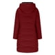 thumbnail image 4 of Parkas de manga larga de invierno para mujer, chaqueta de plumón alargada y gruesa de longitud media, abrigo para mujer, 4 of 8