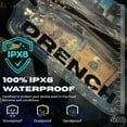 thumbnail image 5 of DRENCH 100% Waterproof Bag, Touchscreen Fanny pack, Transparent Cell Phone Case for Beach Essentials, IPX8 Underwater Pouches with Convertible Straps for Swimming and More, Fits iPhone Pro Max 15 SUP, 5 of 9