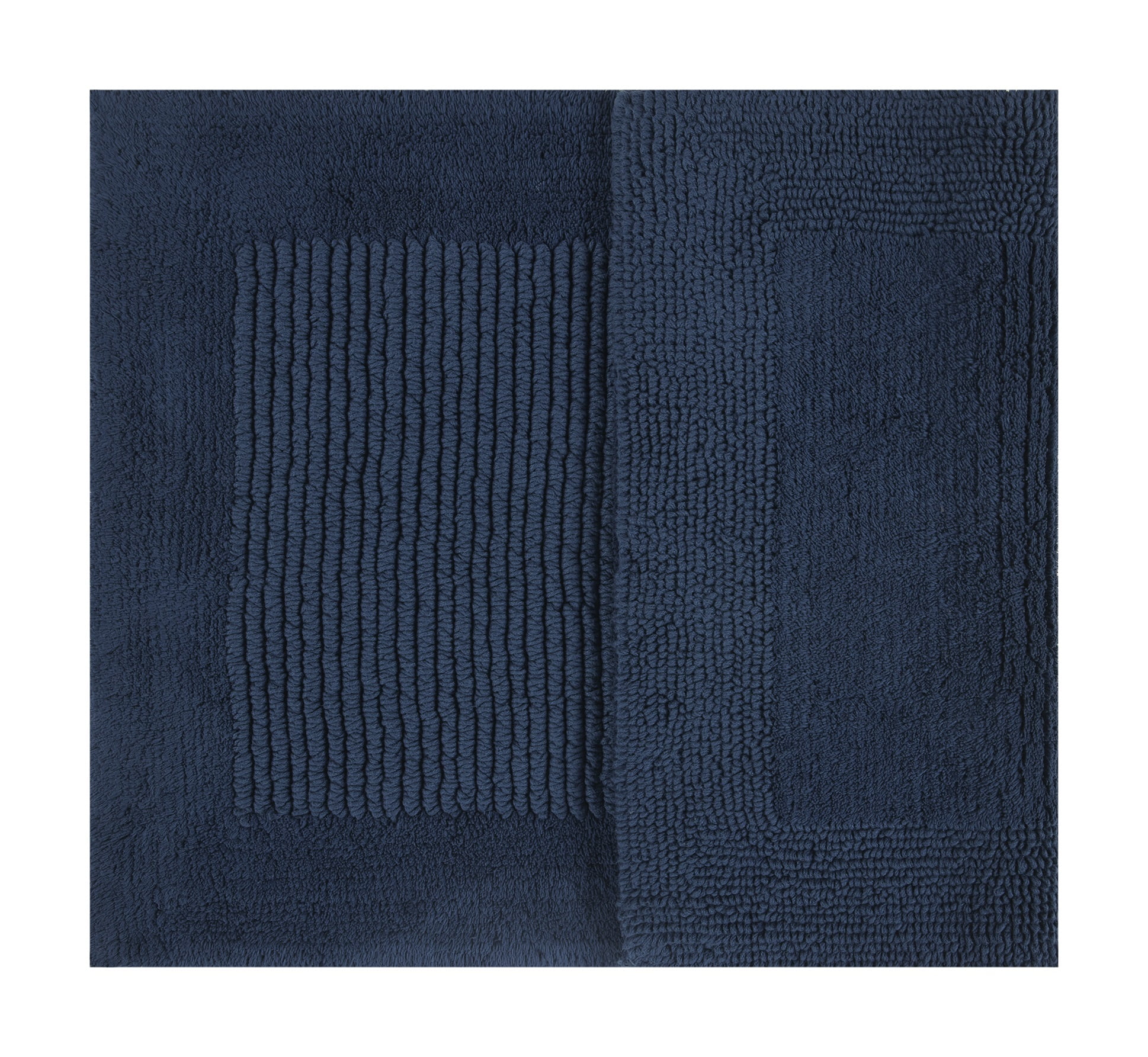 Hotel Style Blue Egyptian Cotton 24" x 60" Bath Runner, 1 Count