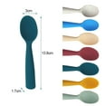 thumbnail image 2 of Gealach 7 Soft-Tip Silicone Feeding Spoons, First Stage Infant Training Spoon, Dishwasher Safe, Set of 7, 2 of 7