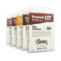 Musk Wax Melts Variety 5 Pack - Formula 117 - 5 Highly Scented 3 Oz. Bars - Made With Natural & Essential Oils - Incense & Earth Warmer Wax Cubes