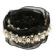 thumbnail image 2 of 1 Yarda de Pers Encaje Costura Cinta DIY Apliques 3cm Negro Sunnimix Cinta de perlas, 2 of 7